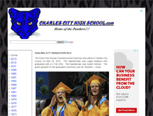 Tablet Screenshot of charlescityhighschool.com